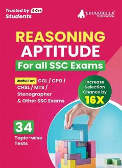 Reasoning Ability/Aptitude For SSC Book 2024 (English Edition) - 34 Solved Topic-wise Tests For SSC CGL CPO CHSL MTS Stenographer and Other SSC Exams with Free Access to Online Tests
