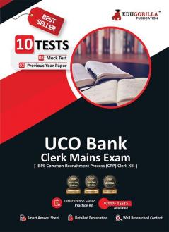 UCO Bank Clerk Mains (IBPS CRP PO/MT XIII) Book 2023 (English Edition) - 8 Full Length Mock Tests and 2 Previous Year Papers with Free Access to Online Tests