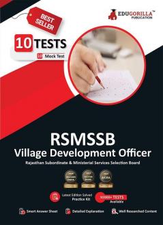 RSMSSB Rajasthan VDO (Village Development Officer) Book 2023 (English Edition) - 10 Full Length Mock Tests (1200 Solved Questions) with Free Access to Online Tests