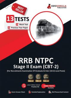 RRB NTPC Stage 2 (CBT-2) Main Exam 2023 (English Edition) - 10 Mock Tests and 3 Previous Year Papers (1500 Solved MCQ Questions) with Free Access to Online Tests