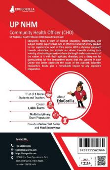 EduGorilla UP NHM CHO : Community Health Officer Book 2023 (English Edition) - 10 Full Length Mock Tests (1000 Solved Questions) with Free Access to Online Tests