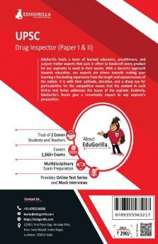 UPSC Drug Inspector Book 2024 (Paper I and Paper II) - 20 Practice Tests (1500 Solved Questions) with Free Access To Online Tests