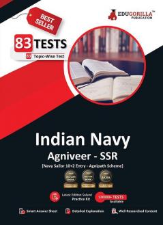 Indian Navy Agniveer SSR (Navy Sailor Entry) Book 2024 (English Edition) - 83 Topic-wise Solved Tests (English Science Mathematics General Knowledge) with Free Access to Online Tests