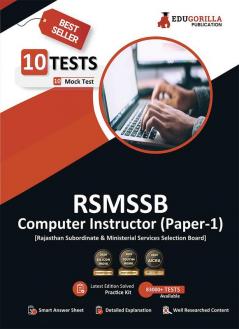 RSMSSB Rajasthan Computer Instructor Paper 1 Book 2023 (English Edition) - 10 Full Length Mock Tests (1000 Solved Questions) with Free Access to Online Tests