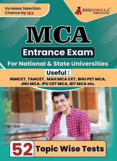 MCA Entrance Exam 2024 - 52 Topic-wise Solved Tests For Various National and State Universities/Institutes NIMCET PES BIT MAH BHU AMU JNU with Free Access to Online Tests