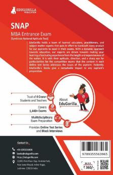 EduGorilla SNAP MBA Entrance Exam 2023 (Symbiosis National Aptitude Test) - 12 Practice Tests 6 Sectional Tests and 3 Previous Year Papers with Free Access to Online Tests