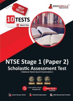 NTSE Stage 1 Paper 2 SAT (Scholastic Assessment Test) Book 2023 (English Edition) - 10 Full Length Mock Tests (1000 Solved Questions) with Free Access to Online Tests