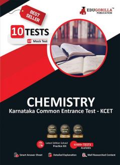 KCET Chemistry Book 2023 (Karnataka Common Entrance Test) - 10 Mock Tests (Solved Objective Questions with detail solution) with Free Access To Online Tests