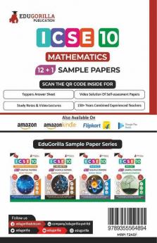 ICSE Class X - Mathematics Sample Paper Book | 12 +1 Sample Paper | According to the latest syllabus prescribed by CISCE