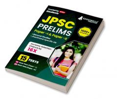 JPSC Prelims Exam (Paper I & II) Exam 2023 (English Edition) - 15 Full Length Mock Tests (1000 Solved Questions) with Free Access to Online Tests