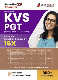 KVS PGT Book 2023 : Post Graduate Teacher (English Edition) - 8 Mock Tests and 3 Previous Year Papers (1000 Solved Questions) with Free Access to Online Tests