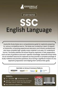 Study Notes for English Language - Topicwise Notes for CGL CHSL SSC MTS CPO and Other SSC Exams with Solved MCQs