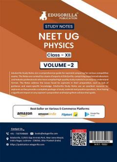 NEET UG Physics Class XII (Vol 2) Topic-wise Notes | A Complete Preparation Study Notes with Solved MCQs