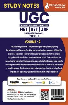 UGC NET Paper 1 (Common for All) Vol 2 Topic-wise Notes (English Edition) | A Complete Preparation Study Notes with Solved MCQs