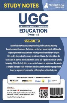 UGC NET Paper II Education (Vol 3) Topic-wise Notes (English Edition) | A Complete Preparation Study Notes with Solved MCQs