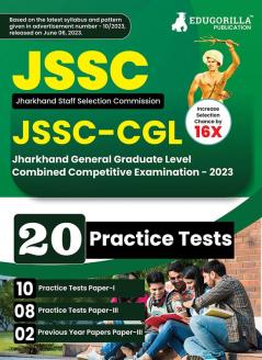 JSSC (Jharkhand Staff Selection Commission) - CGL Paper I and III Book 2023 (English Edition) - 18 Full Length Mock Tests (Paper I and Paper III) with Free Access to Online Tests