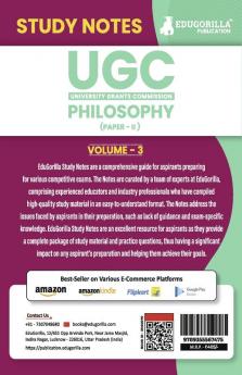 UGC NET Paper II Philosophy (Vol 3) Topic-wise Notes (English Edition) | A Complete Preparation Study Notes with Solved MCQs