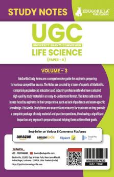 UGC NET Paper II Life Science (Vol 3) Topic-wise Notes (English Edition) | A Complete Preparation Study Notes to Ace Your Exams