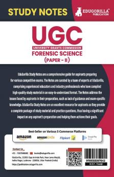 UGC NET Paper II Forensic Science Topic-wise Notes (English Edition) | A Complete Preparation Study Notes with Solved MCQs