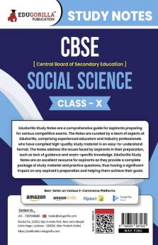 CBSE (Central Board of Secondary Education) Class X - Social Science Topic-wise Notes | A Complete Preparation Study Notes with Solved MCQs