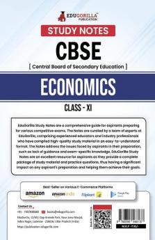 CBSE (Central Board of Secondary Education) Class XI Commerce - Economics Topic-wise Notes | A Complete Preparation Study Notes with Solved MCQs