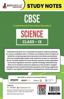 CBSE (Central Board of Secondary Education) Class IX - Science Topic-wise Notes | A Complete Preparation Study Notes with Solved MCQs