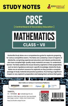 CBSE (Central Board of Secondary Education) Class VII - Mathematics Topic-wise Notes | A Complete Preparation Study Notes with Solved MCQs