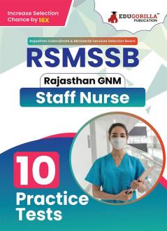 RSMSSB GNM - Staff Nurse (English Edition) Exam Book | Rajasthan Staff Selection Board | 10 Full Practice Tests with Free Access To Online Tests