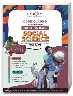 Educart CBSE Class 9 SOCIAL SCIENCE Question Bank Book for 2022-23 (Includes Chapter wise Theory & Practice Questions 2023)