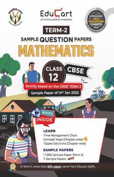 Educart CBSE Term 2 Mathematics Class 12 Sample Papers Book 2022