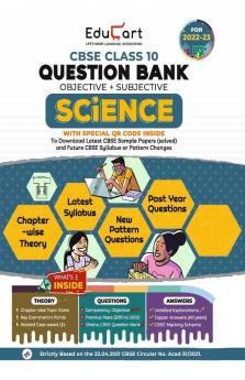Educart CBSE Class 10 Science Question Bank On New Pattern 2022-23