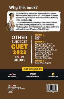 Educart NTA CUET General Test (GT) Section III Practice Papers Book for July 2022 Exam (based on the Official CUET-UG Mock Test 2022)