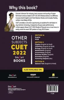 Educart NTA CUET Ganit Section II (Mathematics) Practice Papers Book for July 2022 Exam (Strictly based on the Latest Official CUET-UG Mock Test 2022)