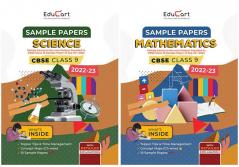 Educart CBSE Class 9 Sample Papers 2022-23 Bundle - Science and Maths (2 books) 2023