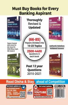85 Quantitative Aptitude & Data Interpretation Topic-wise Solved Papers for IBPS/ SBI/ RRB/ RBI Bank Clerk/ PO Prelim & Main Exams (2010 - 22) 6th Edition