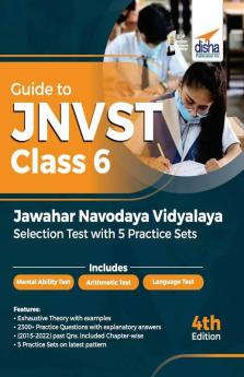 Guide to JNVST Class 6 Jawahar Navodaya Vidyalaya Selection Test with 5 Practice Sets 4th Edition