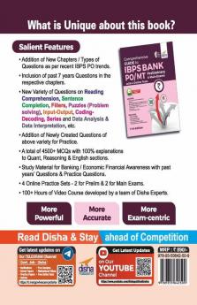 Comprehensive Guide to IBPS Bank PO/ MT Preliminary & Main Exams with 100+ Hours Video Course & 4 Online Tests (11th Edition)