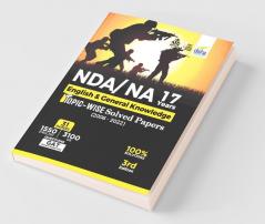 NDA/ NA 17 years English & General Knowledge Topic-wise Solved Papers (2006 - 2022) 3rd Edition