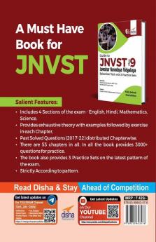Guide to JNVST Class 9 Jawahar Navodaya Vidyalaya Selection Test with 3 Practice Sets - 2nd Edition