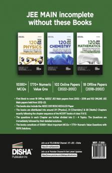 Disha 120 JEE Main Mathematics Online (2022 - 2012) & Offline (2018 - 2002) Chapter-wise + Topic-wise Previous Years Solved Papers 6th Edition | NCERT Chapterwise PYQ Question Bank with 100% Detailed Solutions