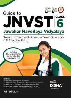 Guide to JNVST Class 6 Jawahar Navodaya Vidyalaya Selection Test with Previous Year Questions & 5 Practice Sets 5th Edition