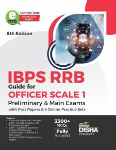 IBPS RRB Guide for Officer Scale 1 Preliminary & Main Exams with Past Papers & 4 Online Practice Sets 8th Edition