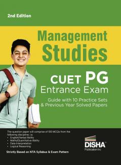 Management Studies CUET PG Entrance Exam Guide with 10 Practice Sets & Previous Year Solved Papers 2nd Edition | Test Code: PGQP38