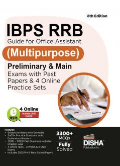 IBPS RRB Guide for Office Assistant (Multipurpose) Preliminary & Main Exams with Past Papers & 4 Online Practice Sets 8th Edition