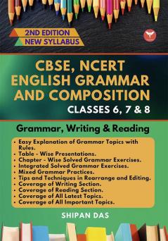 CBSE NCERT English Grammar and Composition - Class 6 7 & 8. (Class VI VII & VIII)