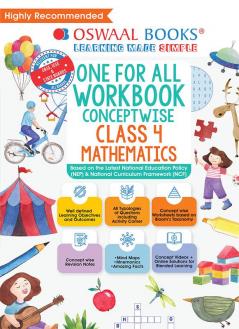 Oswaal One For All Workbook Class-4 Mathematics (For Latest Exam)