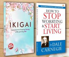 Best Motivational Books In English - Ikigai + How to Stop Worrying & Start Living