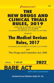 New Drugs and Clinical Trials Rules 2019