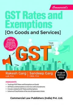GST Rates & Exemptions (on Goods & Service)