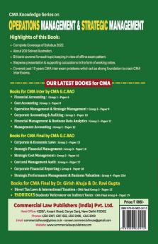 Operations Management & Strategic Management (Syllabus 2022)